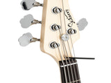 Gjazz Electric 5 String Bass Guitar Full Size Bag Strap Pick Connector 24859785