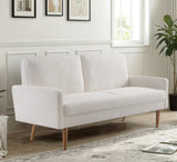 Velvet Sofa, European Style with Sleek Design, Modern & Vintage Flair, Upholstered 3 Seater Couch, B2735P291969