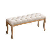 ZUN Upholstered Tufted Bench Ottoman ,Dining Bench Bedroom Bench Footrest Stool Accent Bench for W1622113268