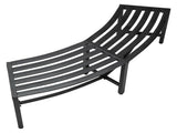 Black 141 x 35.5 x 40 cm 2-Seater Curved Iron Bench 26119926