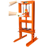 6 Ton Hydraulic Press, Benchtop Hydraulic Shop Press, H-Frame Garage Floor Press with Press Plates, 82062720