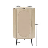 Corner cabinet ,Rattan door,Freestanding Corner Tables For Small Spaces, Corner Shelf Stand For W688P160490