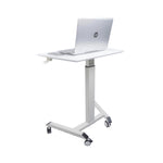 ZUN Compact Tech Desk Standing and Adjustable Desk B091P183636