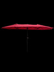 ZUN 15Ftx9FtDouble-Sided Patio Umbrella Outdoor Market Table Garden Extra Large Waterproof Twin W656P145897