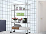 5-Layer Chrome Plated Iron Shelf with 1.5" Nylon Wheels 165*90*35 Chrome 36215778