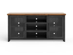 ZUN Bridgevine Home Essex 67 inch TV Stand Console for TVs up to 80 inches, No Assembly Required, Black B108P160146