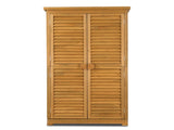 87*46.5*160cm Black Single Slope Top Fir Garden Storage Box Storage Room Yellow 40647459