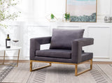 Lenola Contemporary Upholstered Accent Arm Chair, Gray T2574P164511