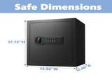 Home Safe, Featuring Fingerprint & Digital Password Design, Built-in Alarm System and Silent Mode, 65975281