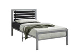 Modern Metal Platform Bed Frame with Headboard & Footboard, Heavy-Duty Steel Slat Support, No Box B2771P498514