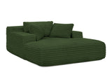 Living Room Compressed Chaise Lounge Foam Sofa bed, Fluffy Corduroy Upholstered Cloud Couch with W1413P298041
