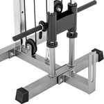 ZUN Lat Pulldown Machine Home Gym Fitness Silver 94538417