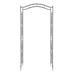 ZUN Bridge Roof Wrought Iron Arches Plant Climbing Frame 13583118