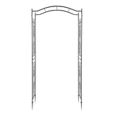 ZUN Bridge Roof Wrought Iron Arches Plant Climbing Frame 13583118