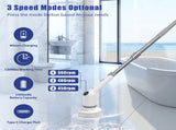 Electric Spin Scrubber, 450RPM Cordless Power Scrubber with Adjustable Handle 8 Heads Shower 68236012