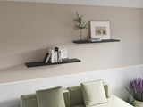Greer Floating Shelf in Melamine x2, Black B128P245003