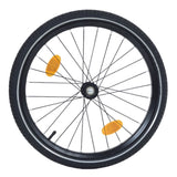 Large Folding Bike Trailer Dogs 120LB Capacity All-Terrain Pet Carrier, Durable Steel Frame W1364P268356