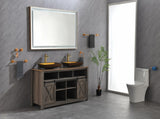 60 x6 Inch LED Bathroom Mirror with Aluminum Frame, Wall Mounted Vanity Mirror, Anti-Fog, Memory, W2287P279863