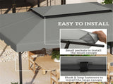 13' x 10' Gazebo Replacement Canopy 09242829