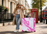 28 Inch PC Spinner Wheel Luggage, Carry on Suitcase, With Printed pattern and Combination Lock W2787P487191