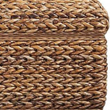 Amber Woven Banana Leaf Storage Trunk B062P145461