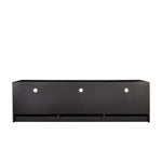 ZUN Black modern minimalist TV cabinet 80 inch TV stand, open locker Living Room Bedroom 95681566