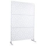 Outdoor & Indoor Privacy Metal Privacy 76" H48" W, Freestanding Decorative Privacy W465P193266