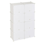 ZUN 7-Tier Portable 28 Pair Shoe Rack Organizer 14 Grids Tower Shelf Storage Cabinet Stand Expandable 41413335