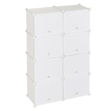 ZUN 7-Tier Portable 28 Pair Shoe Rack Organizer 14 Grids Tower Shelf Storage Cabinet Stand Expandable 41413335