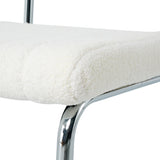 Modern simple light luxury dining White Family bedroom stool back Dressing Student W210P208426