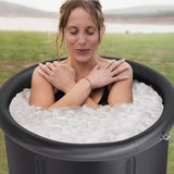 ZUN Ice Bath Tub for Athletes with Cover, 105 Gallons Cold Plunge Tub for Recovery, Multiple Layered 46144037