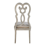 Ivory and Antique Champagne Side Chairs B062P182705