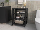 McNeal Freestanding Bathroom Shelf With Open Storage, Black B128P237181