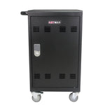 ZUN Mobile Charging Cart and Cabinet for Tablets Laptops 30-Device With Combination Lock--Black 80197687