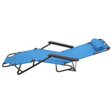 Folding Chaise Lounge Chair for Outdoor, 2-in-1 Portable Tanning Chair with 63716847