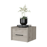 ZUN Elfrida Wall-Mounted Nightstand, Sleek Single-Drawer Design with Spacious Top Shelf B128P148914