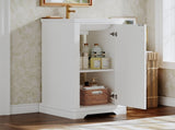 16-inch Bathroom Vanity with Ceramic Sink, Freestanding Single Vanity Set with Soft Closing Door, N710P330979K