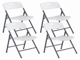 4 Pack Plastic Folding Chairs Stackable Patio Garden Office Wedding Party Event Chairs, 28944817