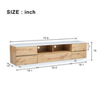 ZUN Modern TV stand for TVs up to 80'' , Media Console with Multi-Functional Storage, Entertainment WF313575AAP