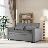 Convertible Sofa Bed,3-in-1 Pull Out Couch Bed with Reclining Backrest and Pillows,Sofa Bed Chair W2941P306500