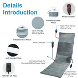 Full Body Electric Massage Mat with Heat Vibration Massage Cushion Back Massage Mattress Chair 11936524