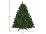 6ft Pre-Lit Artificial Christmas Tree with 880 Tips and 250 Warm Lights for Home and Party 06368745