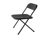 6 Pack Resin Folding Chair, Black 27298426