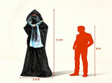 7.2FT Soul Snatching Demon Halloween Animatronic, Animated Head Lowering Motion, Sound Activated 79504142