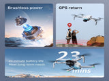 S-X1 GPS Drone, 20-30 Minute Flight, Dual HD 50fps Cameras, 3-Axis Gimbal, 5MP Stabilized Images, 64817859