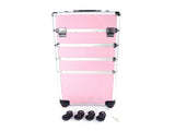 4 in 1 Aluminum Cosmetic Makeup Case Tattoo Box Pink 34306732