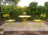 Bistro Table and Chairs Set of 2, 3 Piece Outdoor/Indoor Folding Patio Bistro Sets, 2 Chair Patio W3979P394151