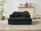 Chaise Lounge Chair with Removable Ottoman Accent Sofa Bed Upholstered Sleeper Couch Bed with W1170P353044