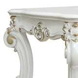 Antique Pearl End Table with Bottom Shelf B062P186419