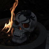 ZUN Demon Skull,Suitable for Outdoor Fireplace and Fire Pit, Halloween Decoration 49538036